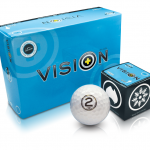 Box Vision Arctic White golf ball